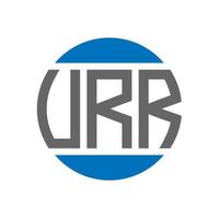 design de logotipo de carta vrr em fundo branco. conceito de logotipo de círculo de iniciais criativas vrr. design de letras vrr. vetor