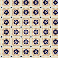 padrão talavera. azulejos portugal. ornamento turco. mosaico de azulejos marroquinos. porcelana espanhola. talheres de cerâmica, design folk prin para fundo, tapete, papel de parede, tecido, ilustração vetorial. vetor