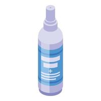 ícone de spray anti-séptico, estilo isométrico vetor