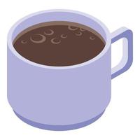 ícone de xícara de café arábica, estilo isométrico vetor