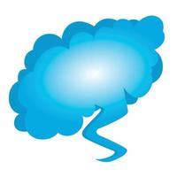 ícone de bolha de nuvem, estilo isométrico vetor