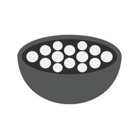 ícone de escala de cinza plano de comida vetor
