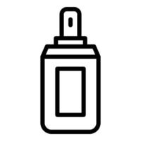 ícone de garrafa de spray, estilo de estrutura de tópicos vetor