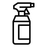ícone de plástico de garrafa de spray, estilo de estrutura de tópicos vetor