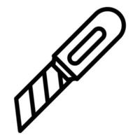 ícone de hardware do cortador, estilo de estrutura de tópicos vetor
