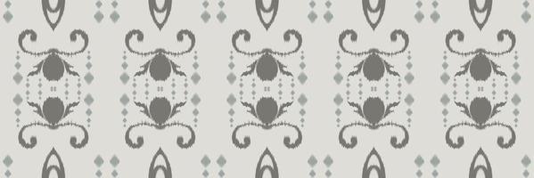 ikkat ou ikat frame batik têxtil sem costura padrão design de vetor digital para impressão saree kurti borneo tecido borda escova símbolos designer de amostras
