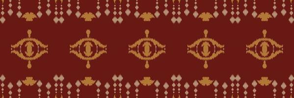padrão sem emenda da África tribal de fronteira de ikat. étnico geométrico batik ikkat design têxtil de vetor digital para estampas tecido saree mughal pincel símbolo faixas textura kurti kurtis kurtas