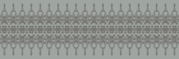 batik têxtil ikkat ou ikat moldura sem costura padrão design de vetor digital para impressão saree kurti borneo tecido borda escova símbolos amostras elegantes