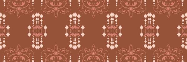 motivo ikat damasco batik têxtil sem costura padrão design de vetor digital para impressão saree kurti borneo tecido borda escova símbolos amostras roupas de festa