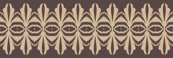 batik têxtil ikat moldura sem costura padrão design de vetor digital para impressão saree kurti borneo tecido borda escova símbolos designer de amostras