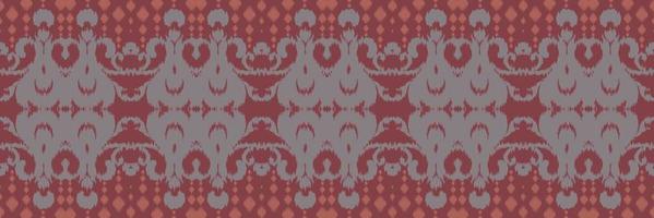 étnico ikat floral batik têxtil padrão sem costura design de vetor digital para impressão saree kurti borneo tecido borda escova símbolos amostras roupas de festa