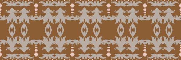impressão étnica ikat batik têxtil padrão sem costura design de vetor digital para impressão saree kurti borneo tecido borda escova símbolos amostras roupas de festa