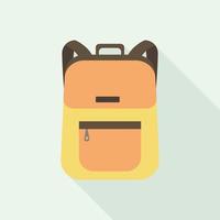 ícone de mochila universitária, estilo simples vetor