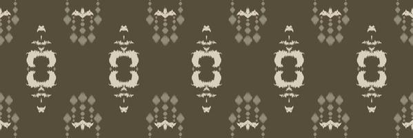 ikat fronteira tribal abstrato sem costura padrão. étnico geométrico batik ikkat design têxtil de vetor digital para estampas tecido saree mughal pincel símbolo faixas textura kurti kurtis kurtas