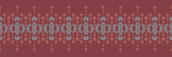 padrão sem emenda ikat fronteira tribal chevron. étnico geométrico batik ikkat design têxtil de vetor digital para estampas tecido saree mughal pincel símbolo faixas textura kurti kurtis kurtas