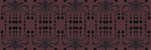 ikkat ou ikat damasco batik padrão têxtil sem costura design de vetor digital para impressão saree kurti borneo tecido borda pincel símbolos amostras elegantes