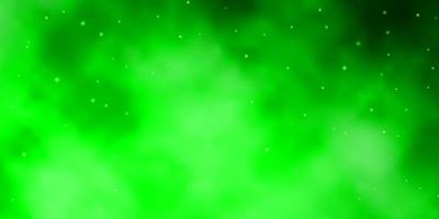 fundo verde claro do vetor com estrelas coloridas.
