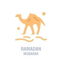 ícones do ramadã oração islâmica muçulmana e ícones de linha fina ramadan kareem definir símbolos modernos de estilo simples isolados em branco para infográficos ou uso da web vetor