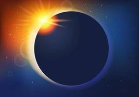 Lente Solar Eclipse vetor