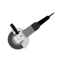 ícone plano em escala de cinza do moedor elétrico vetor