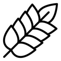 ícone de planta de trigo, estilo de estrutura de tópicos vetor