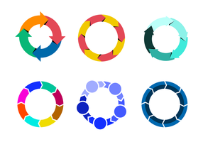 Vetor colorfull lifecycle