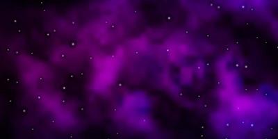 fundo vector roxo escuro com estrelas pequenas e grandes.