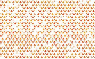 layout de vetor laranja claro com linhas, triângulos.