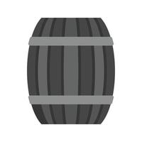 barril plana ícone em tons de cinza vetor