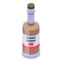 ícone de bar bourbon, estilo isométrico vetor