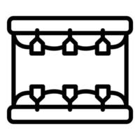 ícone de bumbo, estilo de estrutura de tópicos vetor