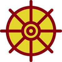 design de ícone de vetor de roda náutica
