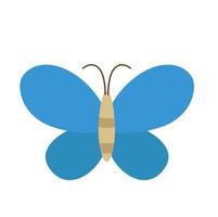 clipart de vetor de ilustração animal de inseto de borboleta azul