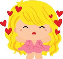 lindo amor anjos cupido clipart vetor