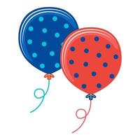 balões de ano novo em ilustração vetorial
