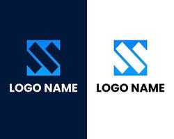 modelo de design de logotipo de negócios moderno de marca de letra s vetor