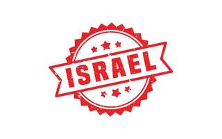 borracha de carimbo de israel com estilo grunge em fundo branco vetor