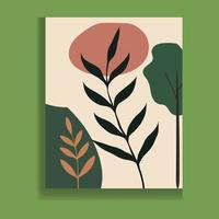 ilustrações minimalistas criativas desenhadas à mão para decoração de parede, cartão postal ou design de capa de brochura. mão desenhar elementos de design vetorial. vetor