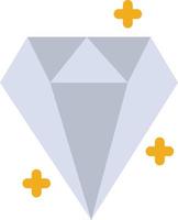 modelo de banner de ícone de vetor de ícone de cor plana de prêmio de sucesso de cristal de diamante