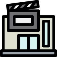 design de ícone de vetor de estúdio de cinema
