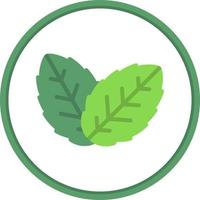 design de ícone de vetor de folha de erva