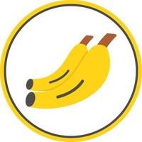 design de ícone de vetor de banana