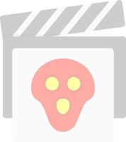 design de ícone de vetor de filme de terror