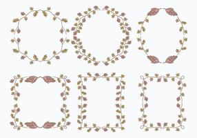Elementos Gráficos do Modelo de Molde de Flor de Licorice vetor
