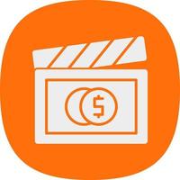 design de ícone de vetor de orçamento de filme