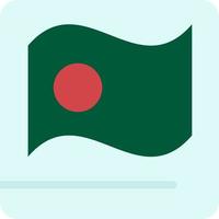 bandeira de bangladesh modelo de banner de ícone de vetor de ícone de cor plana de bangla asiático