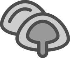 design de ícone de vetor mochi