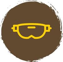 design de ícone de vetor de linha de óculos vr