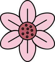 ícone de flor de cerejeira vetor