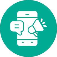 design de ícone de vetor de marketing sms